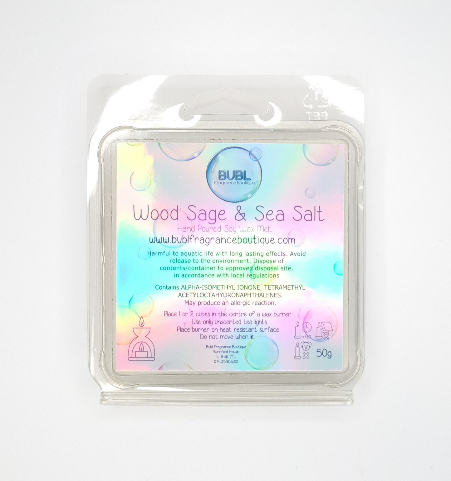 Wood Sage & Sea Salt Hand Poured Soy Wax Melt