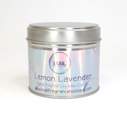 Lemon & Lavender Hand Poured Soy Wax Candle