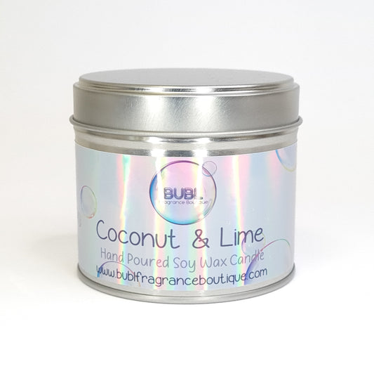 Coconut & Lime Hand Poured Soy Wax Candle