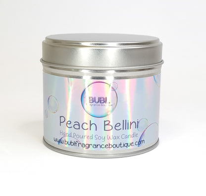 Peach Bellini Hand Poured Soy Wax Candle