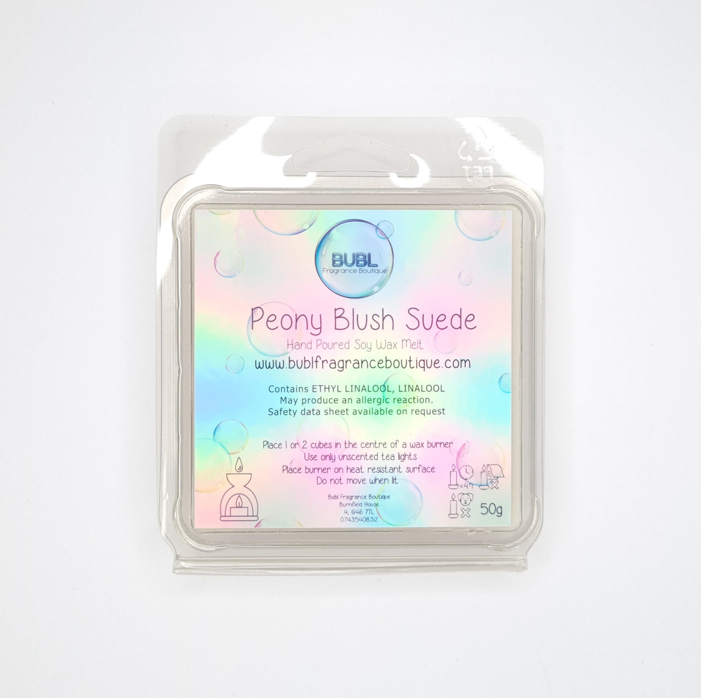 Peony Blush Suede Hand Poured Soy Wax Melt