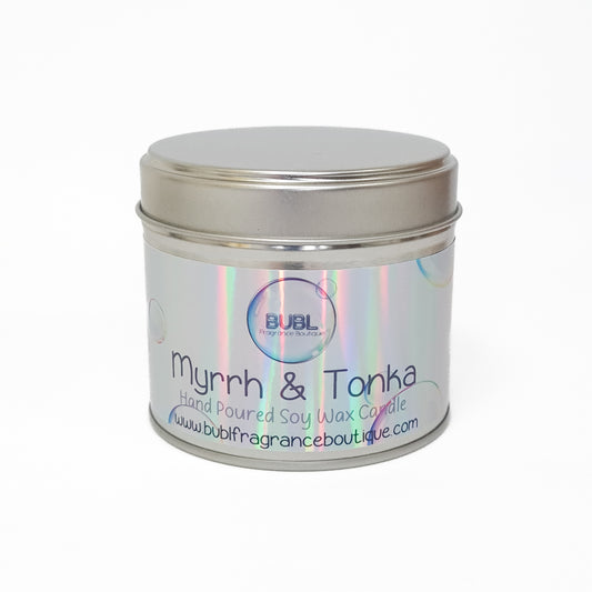 Myrrh and Tonka Hand Poured Soy Wax Candle