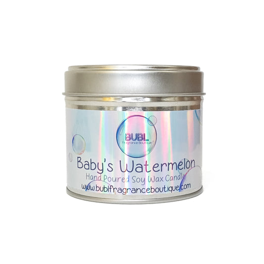 Baby's Watermelon Hand Poured Soy Wax Candle